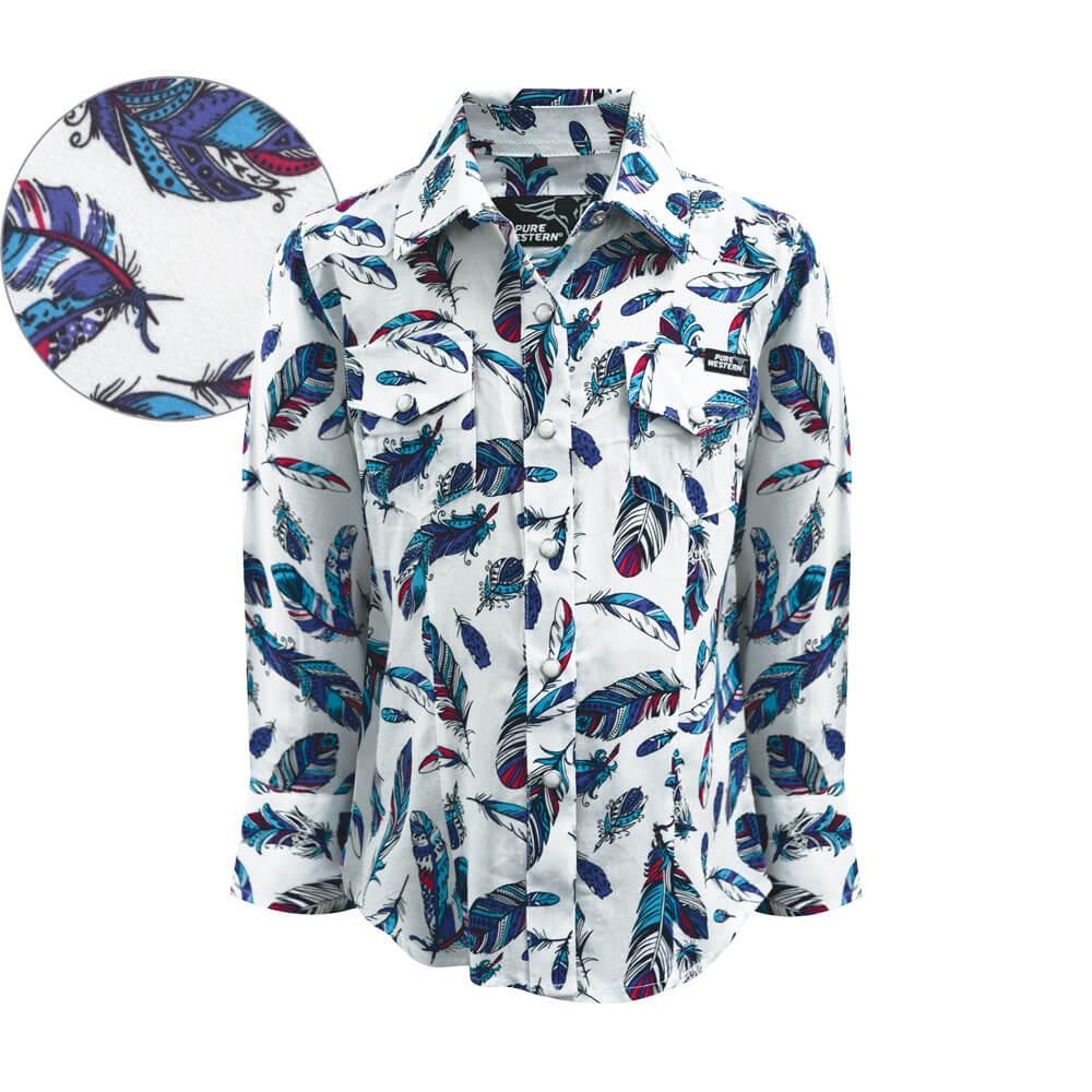 Girl's Pure Western Madelyn Print Shirt - Diamond K Country