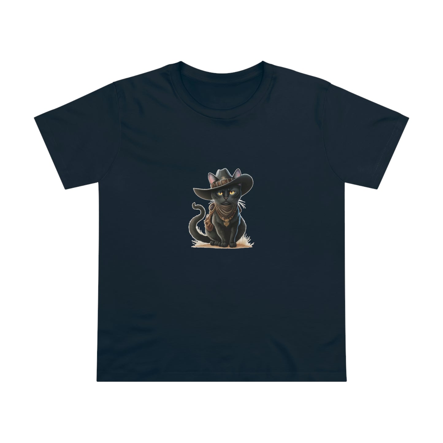 Women's Western Kitty Crew Neck T-shirt