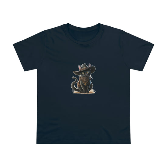 Women's Western Kitty Crew Neck T-shirt