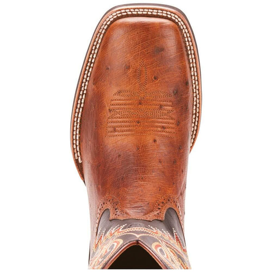 The Ariat Quickdraw Horseman Boots in Ostrich Leather