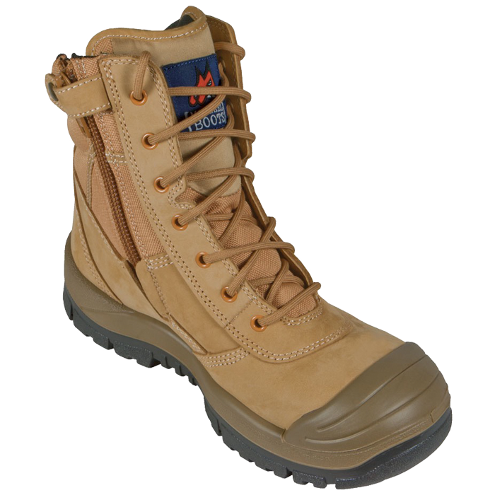 Mongrel Wheat High Leg ZipSider Steel Cap Boot