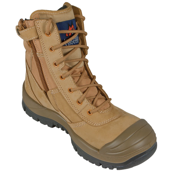 Mongrel Wheat High Leg ZipSider Steel Cap Boot