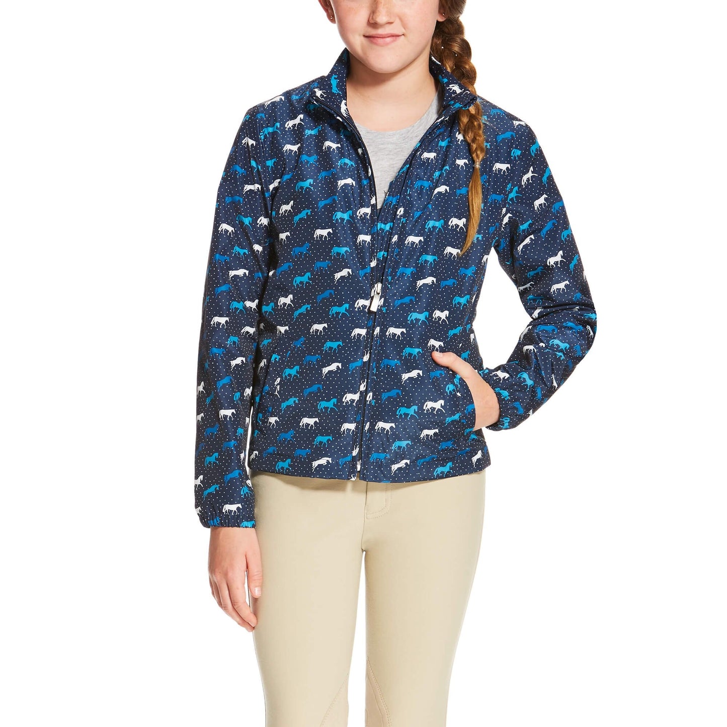 Load image into Gallery viewer, Girl&amp;#39;s Ariat Laurel Navy Jacket
