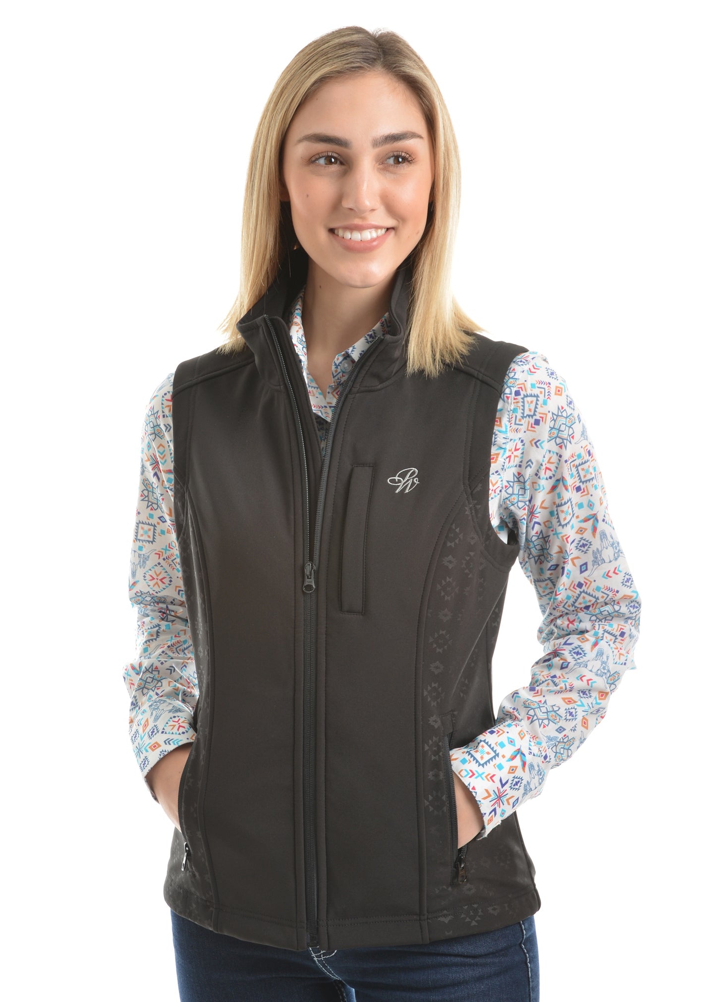 Load image into Gallery viewer, Women&amp;#39;s Pure Western Nova Soft Shell Vest P9W2602239

