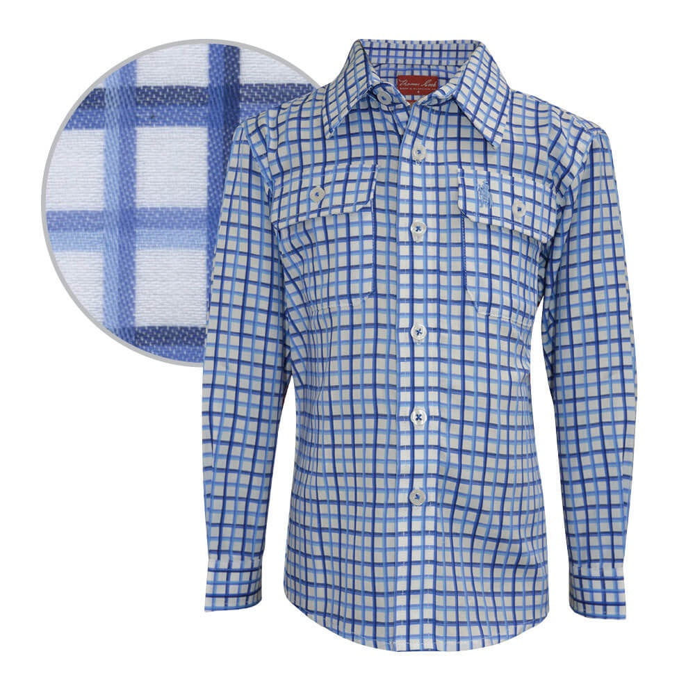Load image into Gallery viewer,  The Boy&amp;#39;s Thomas Cook Finn Check 2 Pocket Shirt
