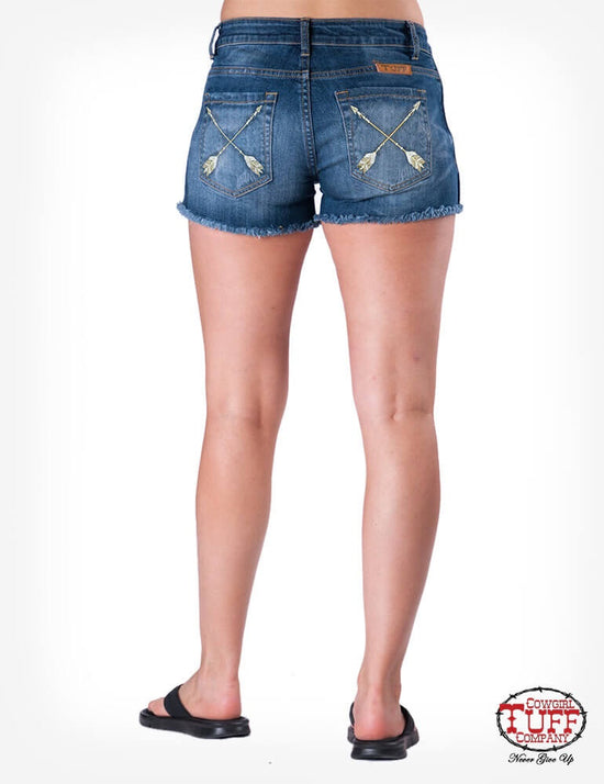 Load image into Gallery viewer, Women&amp;#39;s Cowgirl Tuff- Tuff Life Shorts
