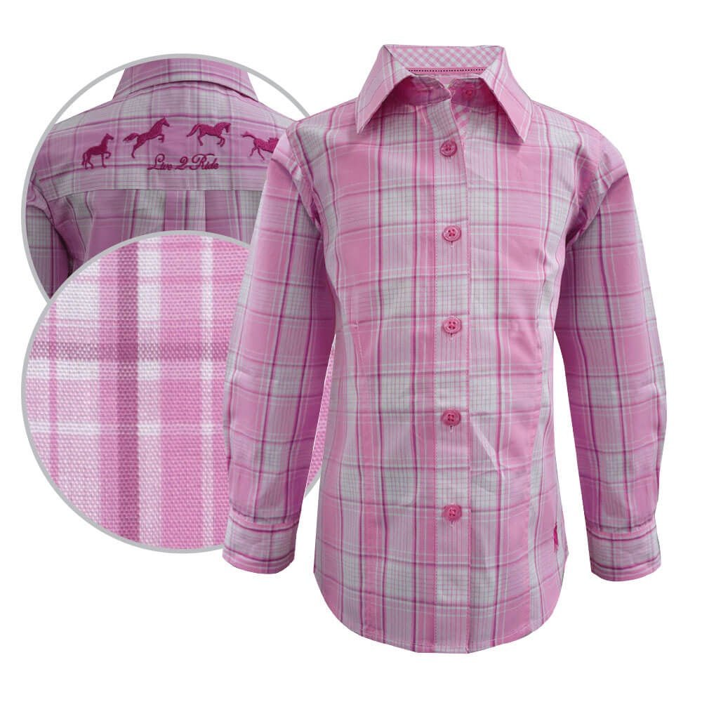 Girl's Kirsten Check L/S Shirt T8S5109039