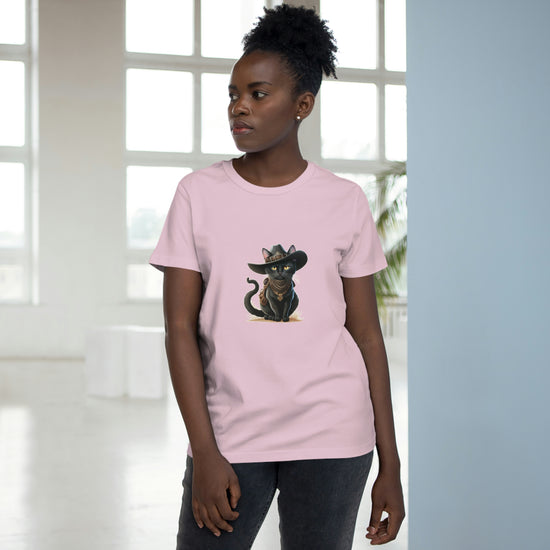 Load image into Gallery viewer, Women&amp;#39;s Western Kitty Crew Neck T-shirt
