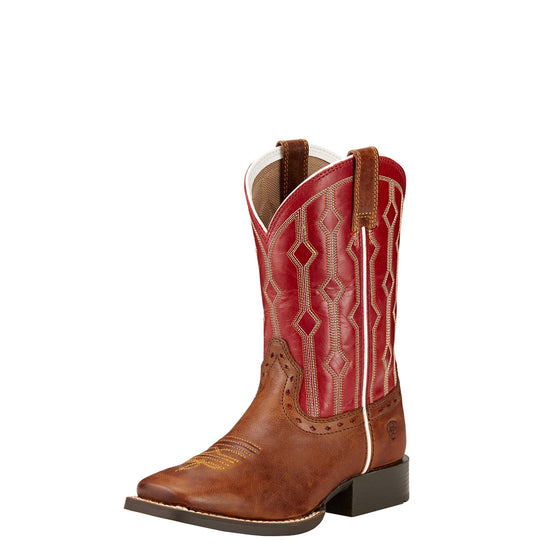 Kid's Ariat Live Wire Wood and Mega Red Boots - Diamond K Country