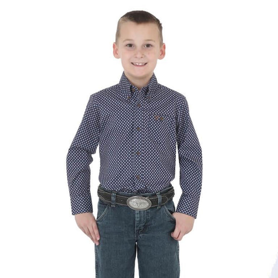 Boy's Wrangler 20X  Advanced Comfort Shirt - Diamond K Country