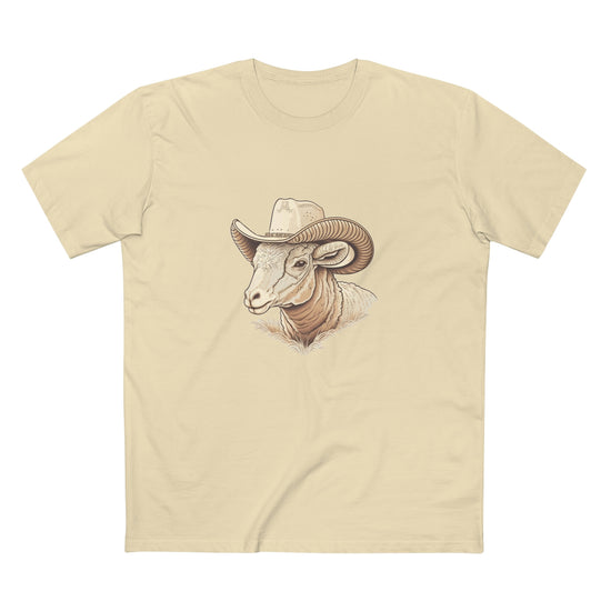 Men's ram cowboy crew neck t-shirt