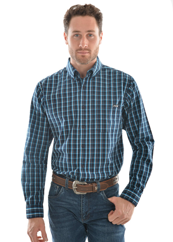 Load image into Gallery viewer, Men&amp;#39;s Pure Western Alfonso Check Button Down Long Sleeve Shirt
