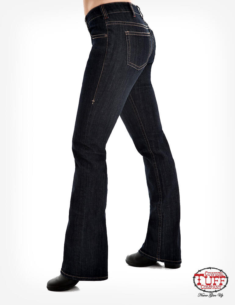 Load image into Gallery viewer, Women&amp;#39;s Cowgirl Tuff Just Tuff Jeans- Natural Waist
