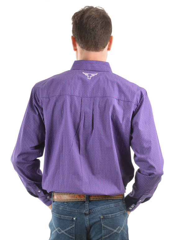 Men's Pure Western Judd Print L/S Shirt p8s1115199