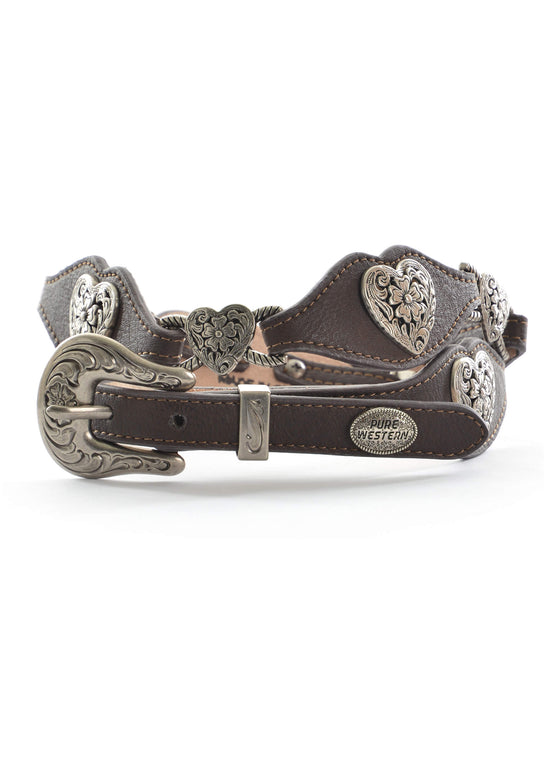 Load image into Gallery viewer, Women&amp;#39;s Pure Western Heart Belt
