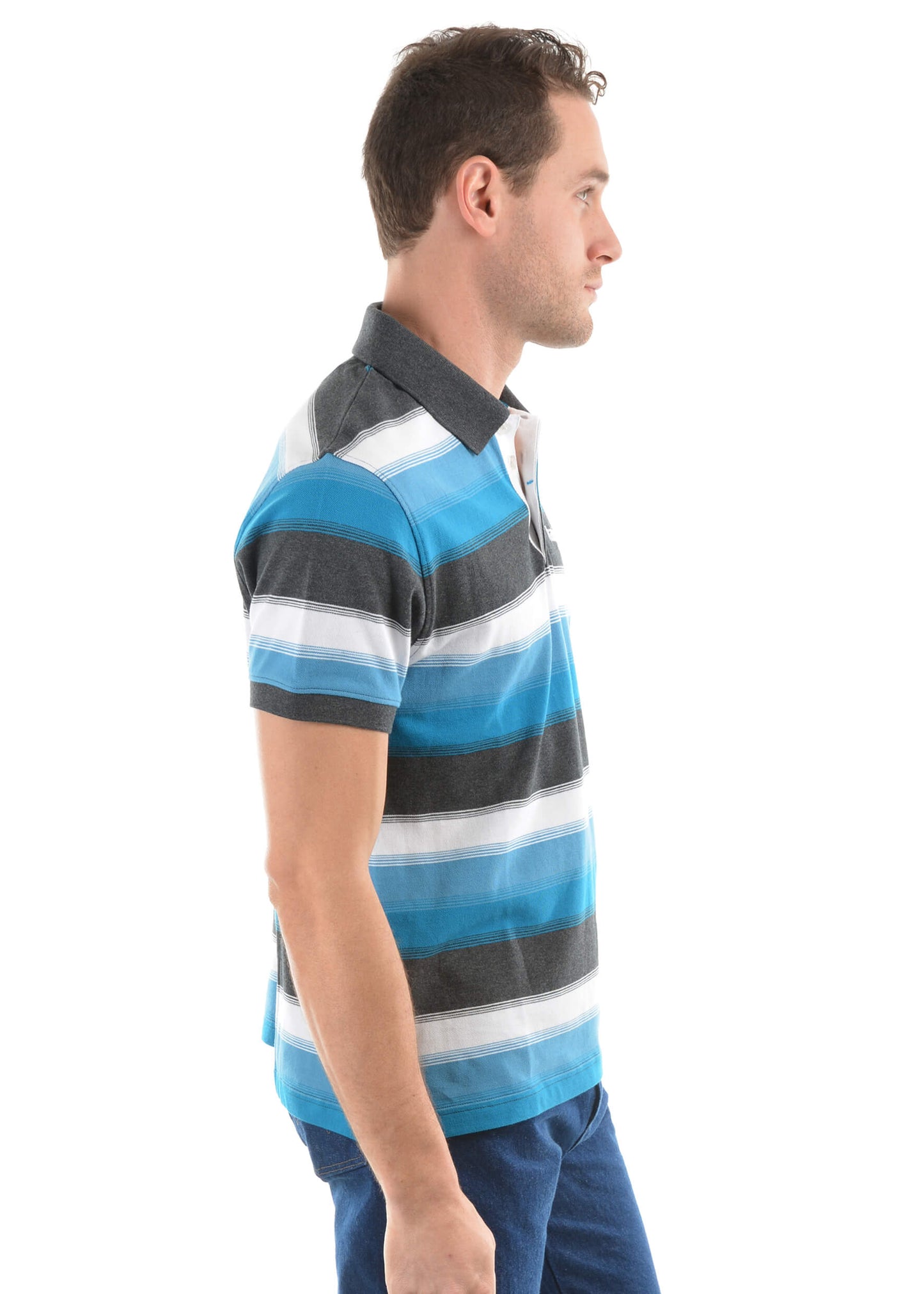 Men's Wrangler Maverick S/S Polo X8S1559307 Charcoal