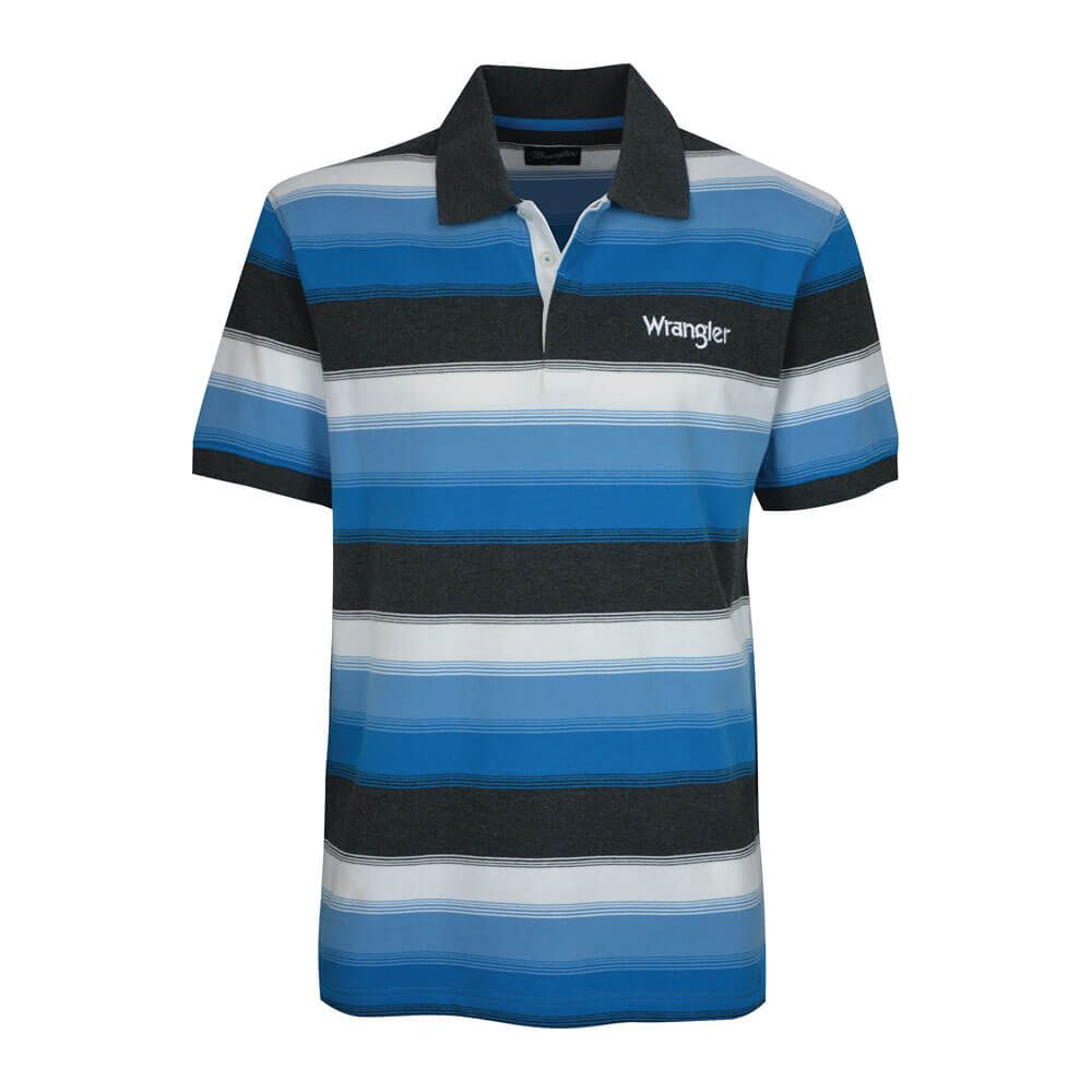 Men's Wrangler Maverick S/S Polo Multi 100% Cotton