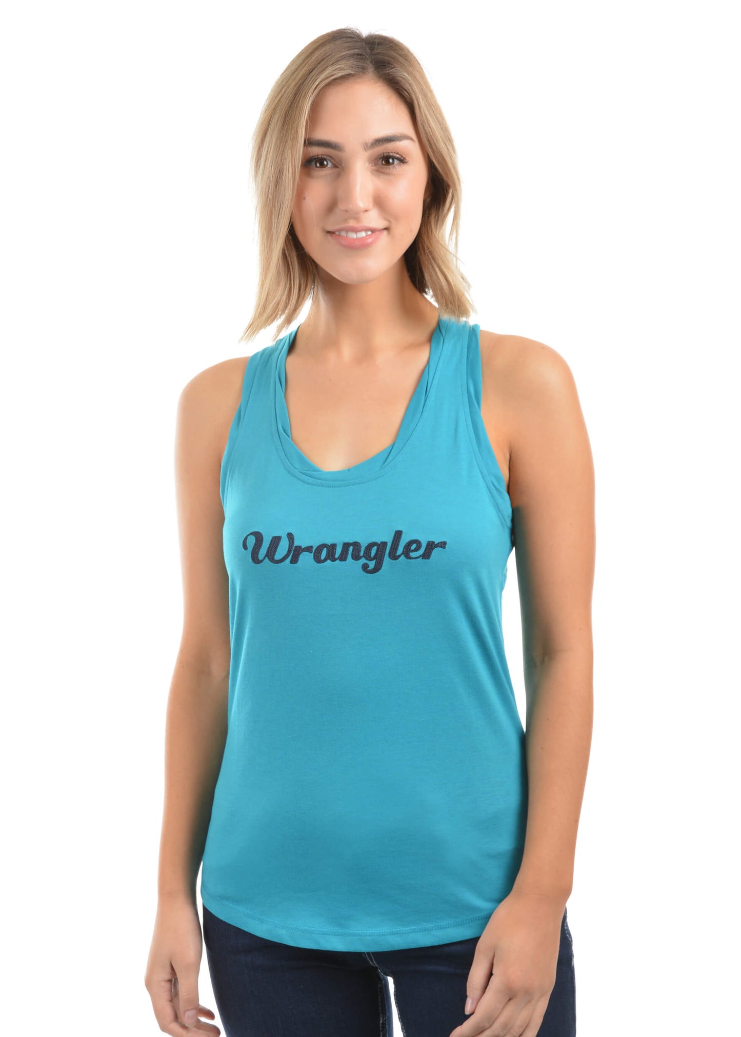 Women's Wrangler Tallulah Singlet Top X8S2508317 Deep Turquoise
