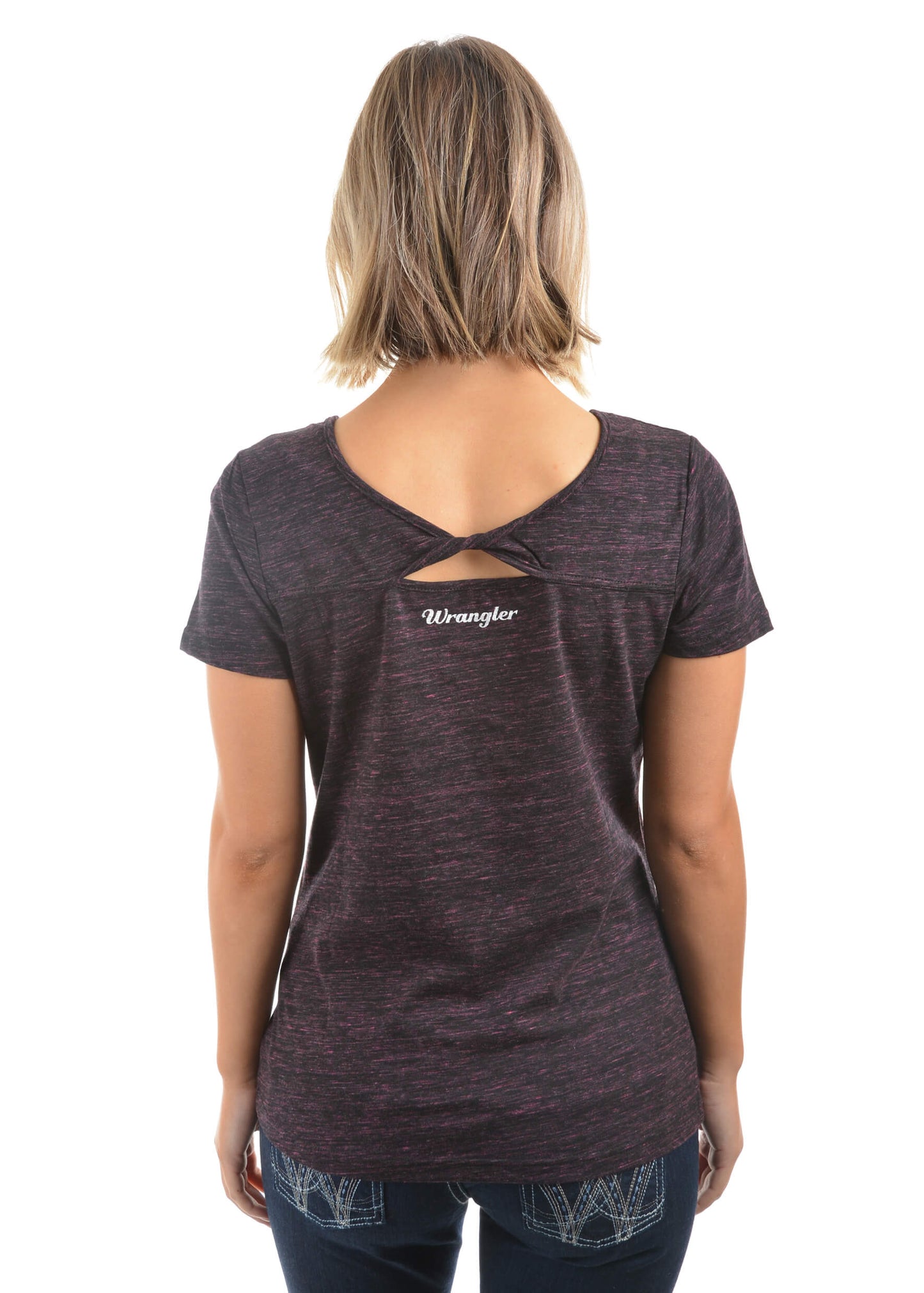 Women's Wrangler Rhiannon S/S Tee X8S2571319 Black Pink