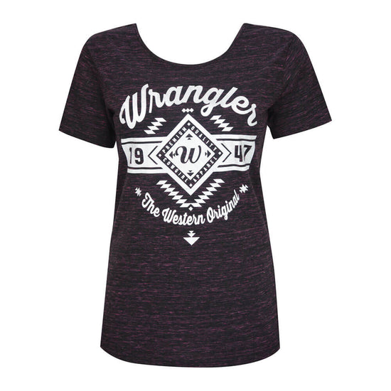 Women's Wrangler Rhiannon S/S Tee X8S2571319 Black Pink