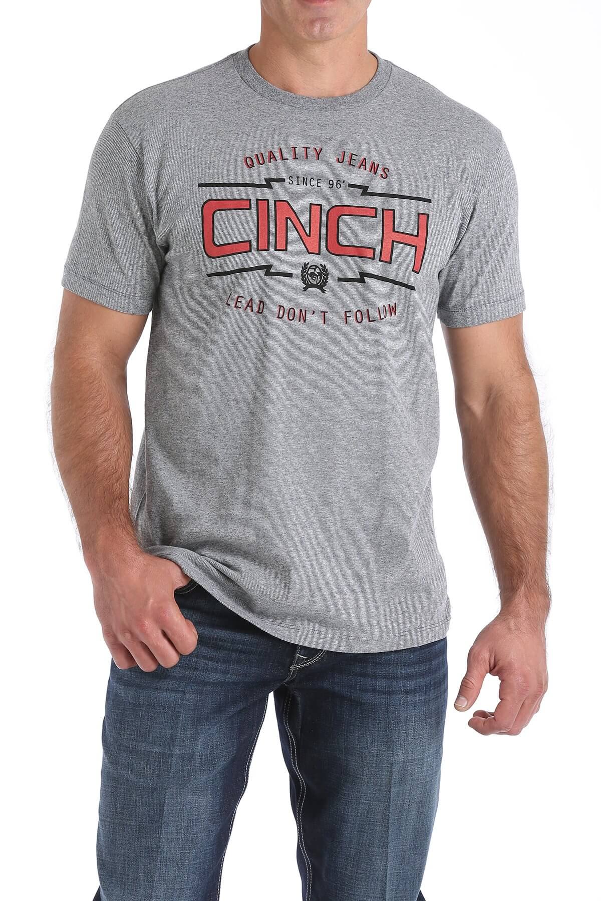Men's Cinch Light Grey T-Shirt