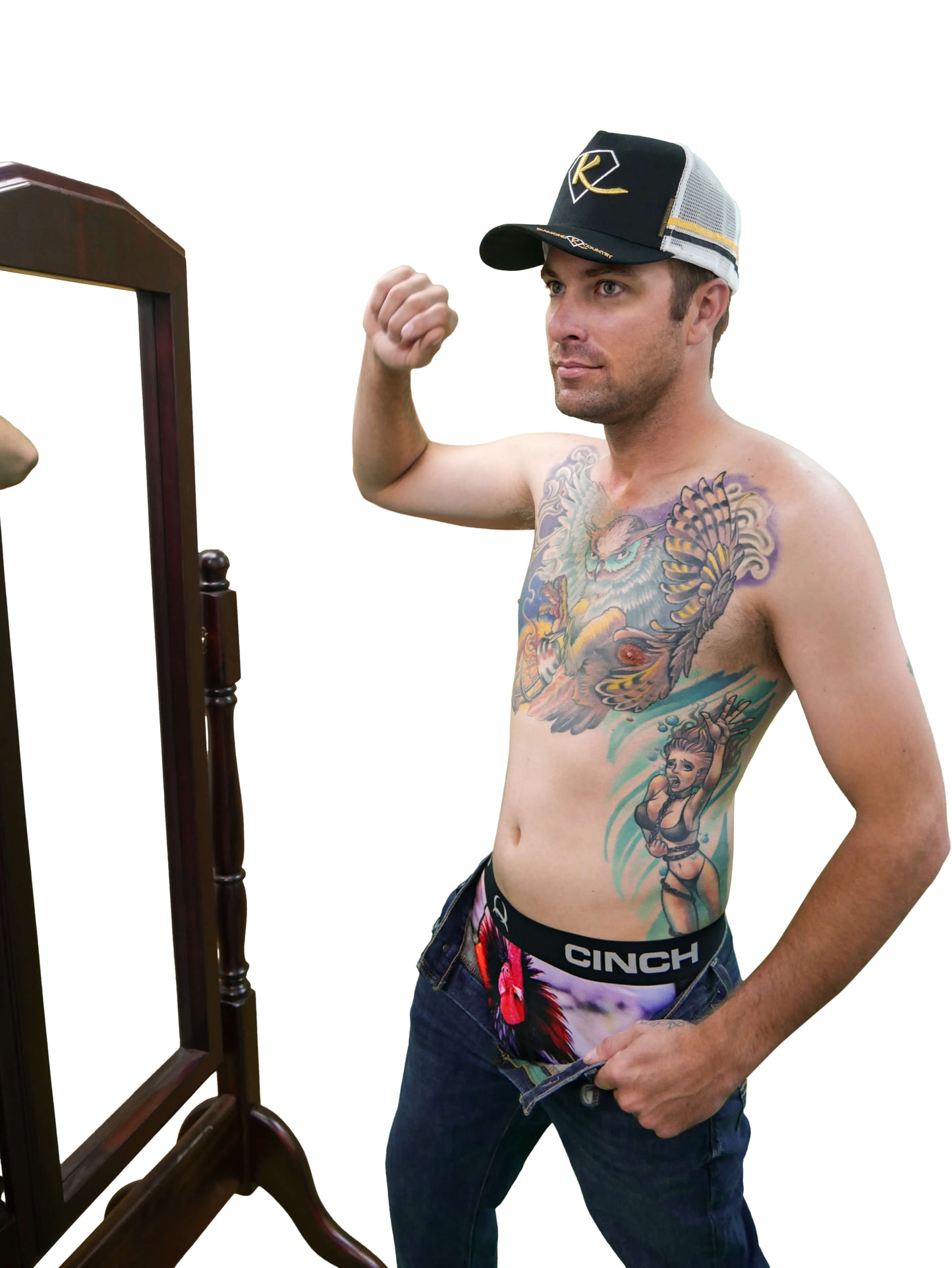 Men's Cinch Cock Boxer Briefs 9" Leg